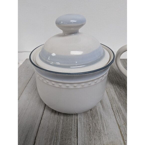 Vintage Johann Haviland Blue Bouquet Crowning Fashion Sugar Bowl Creamer Pitcher - Picture 3 of 9